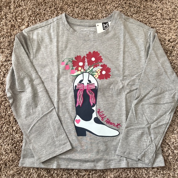 Be Kind Today and Floral Boot Kids Long Sleeve Tees - Picture 3 of 8